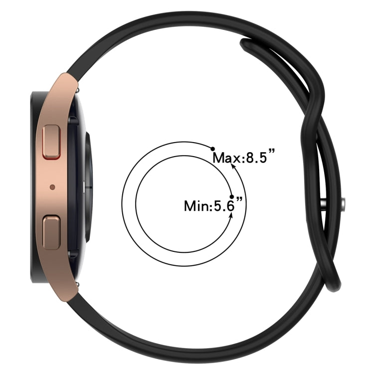 20mm Slim Reverse Buckle Silicone Watch Band(Apricot) - 20mm Bands by PMC TechLife | Online Shopping South Africa | PMC TechLife