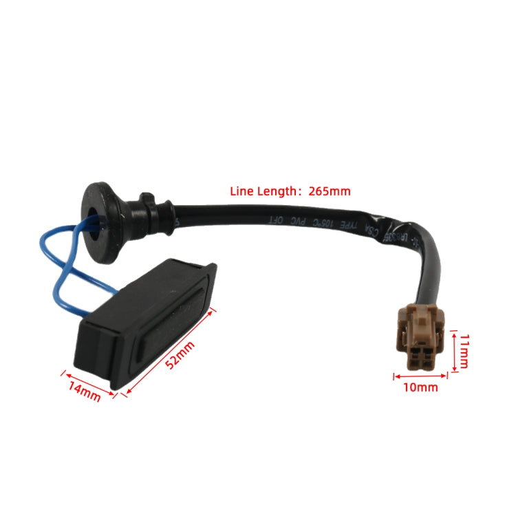 For Nissan Tiida Car Trunk Tailgate Switch 25380ED000(Black) - Car Switches by PMC TechLife | Online Shopping South Africa | PMC TechLife | Buy Now Pay Later Mobicred