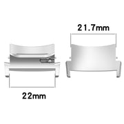For OPPO Watch X / X2 / OnePlus Watch 2 / 2R 1 Pair 22mm Watch Band Stainless Steel Connector(Rose Gold)