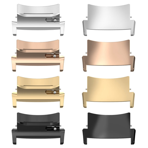 For OPPO Watch X / X2 / OnePlus Watch 2 / 2R 1 Pair 22mm Watch Band Stainless Steel Connector(Rose Gold)
