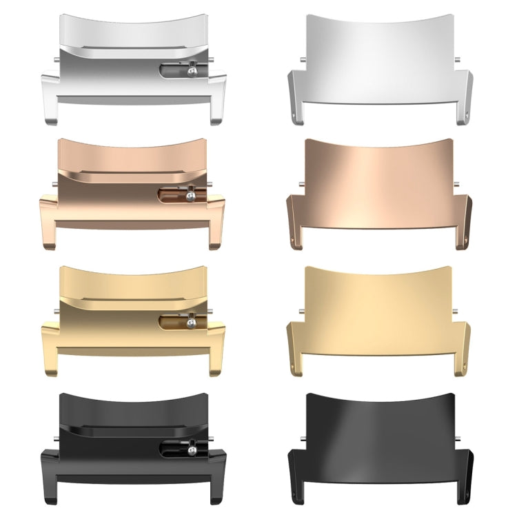 For OPPO Watch X / X2 / OnePlus Watch 2 / 2R 1 Pair 22mm Watch Band Stainless Steel Connector(Rose Gold)