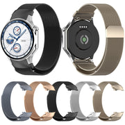 For OPPO Watch X / OnePlus Watch 2 Milan Magnetic Steel Mesh Watch Band(Rose Gold)