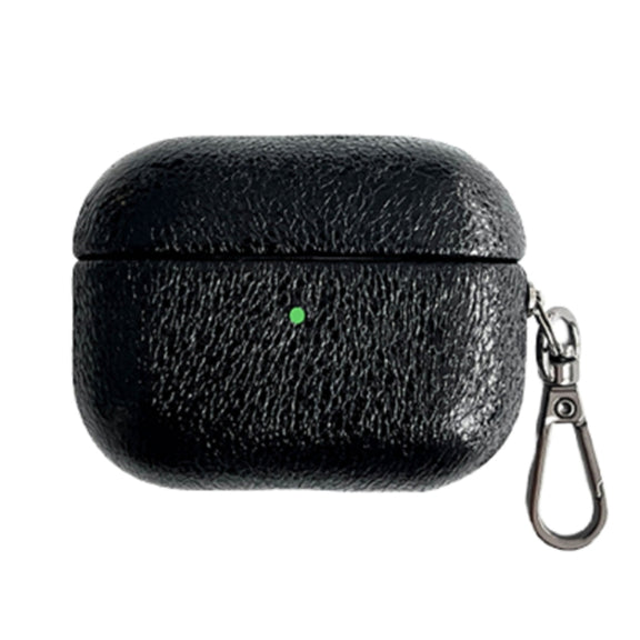 For AirPods 3 Burst Leather Texture Bluetooth Earphone Protective Case(Black)