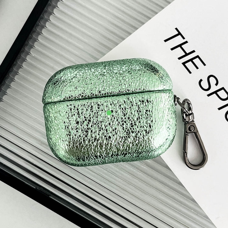 For AirPods 3 Burst Leather Texture Bluetooth Earphone Protective Case(Green) - For AirPods 3 by PMC Jewellery | Online Shopping South Africa | PMC Jewellery | Buy Now Pay Later Mobicred