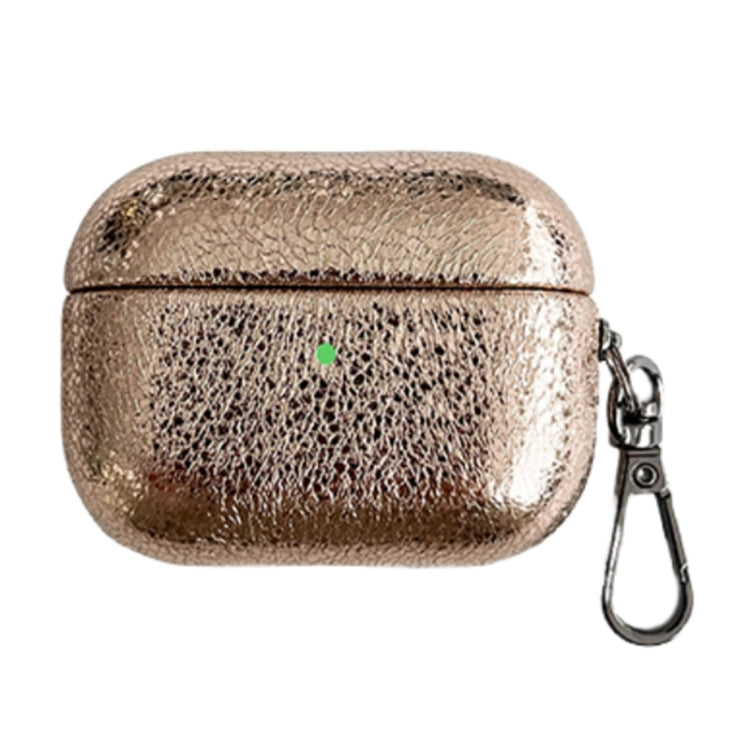 For AirPods Pro 2 Burst Leather Texture Bluetooth Earphone Protective Case(Rose Gold) - For AirPods Pro 2 by PMC Jewellery | Online Shopping South Africa | PMC Jewellery | Buy Now Pay Later Mobicred