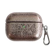 For AirPods Pro Burst Leather Texture Bluetooth Earphone Protective Case(Gold)