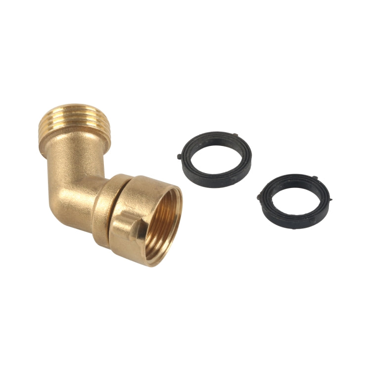 RV Water Inlet Check Valve Set with 45 Degree 3/4 Connector Adapter(Yellow)