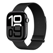 For Apple Watch Series 10 46mm ZGA Milanese Magnetic Metal Watch Band(Black)