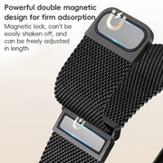 For Apple Watch Series 10 42mm ZGA Milanese Magnetic Metal Watch Band(Black)