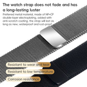For Apple Watch Series 10 46mm ZGA Milanese Magnetic Metal Watch Band(Black)