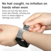 For Apple Watch Series 10 46mm ZGA Milanese Magnetic Metal Watch Band(Black)