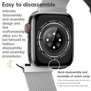 For Apple Watch Series 10 46mm ZGA Milanese Magnetic Metal Watch Band(Black)