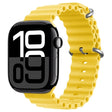 For Apple Watch Series 10 46mm ZGA Ocean Silicone Watch Band(Yellow) - Watch Bands by ZGA | Online Shopping South Africa | PMC TechLife | Buy Now Pay Later Mobicred