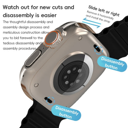 For Apple Watch 42mm ZGA Ocean Silicone Watch Band(White) - Watch Bands by ZGA | Online Shopping South Africa | PMC Jewellery | Buy Now Pay Later Mobicred