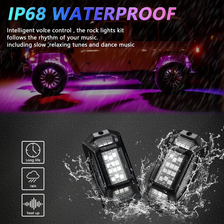 6 in 1 G6 RGB Colorful Car Chassis Light LED Music Atmosphere Light With 24-Button Remote Control - Atmosphere lights by PMC TechLife | Online Shopping South Africa | PMC TechLife | Buy Now Pay Later Mobicred