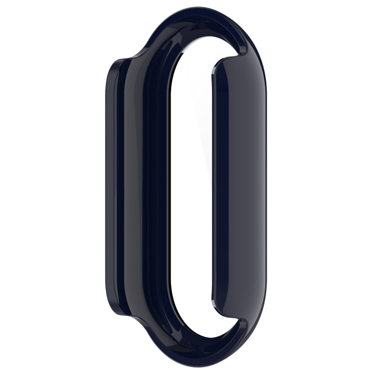For Xiaomi Mi Band 8 PC + Tempered Film Integrated Protective Watch Case(Ink Blue) - Watch Cases by PMC TechLife | Online Shopping South Africa | PMC TechLife