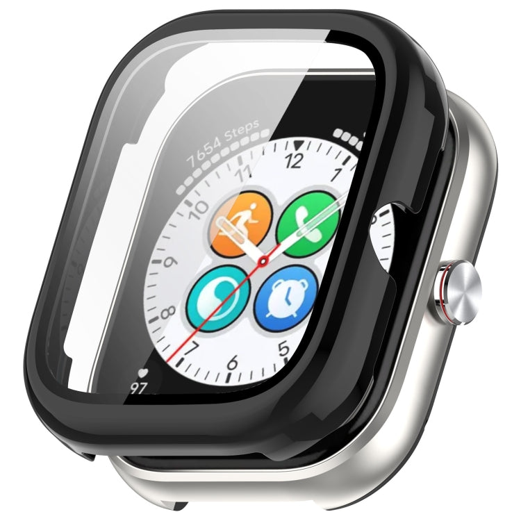 For Honor Choice Haylou Watch PC + Tempered Film Integrated Protective Watch Case(Black) - Watch Cases by PMC TechLife | Online Shopping South Africa | PMC TechLife