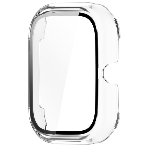 For Honor Choice Haylou Watch PC + Tempered Film Integrated Protective Watch Case(Transparent White)