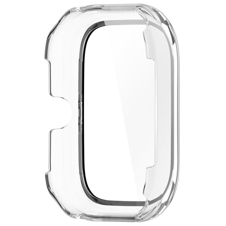 For Honor Choice Haylou Watch PC + Tempered Film Integrated Protective Watch Case(Transparent White)