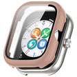 For Honor Choice Haylou Watch PC + Tempered Film Integrated Protective Watch Case(Pink) - Watch Cases by PMC TechLife | Online Shopping South Africa | PMC TechLife