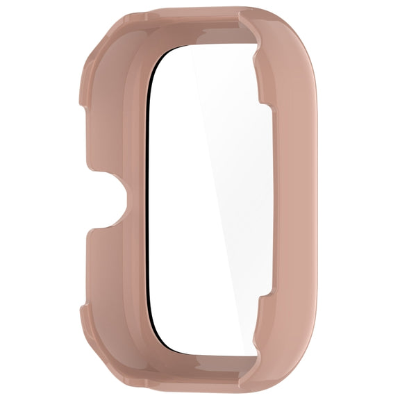 For Honor Choice Haylou Watch PC + Tempered Film Integrated Protective Watch Case(Pink)