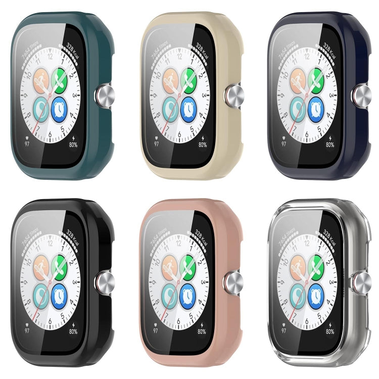 For Honor Choice Haylou Watch PC + Tempered Film Integrated Protective Watch Case(Black) - Watch Cases by PMC TechLife | Online Shopping South Africa | PMC TechLife