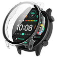 For Xiaomi Haylou RT3 / Solar Plus LS16 PC + Tempered Film Integrated Watch Protective Case(Transparent White) - Watch Cases by PMC TechLife | Online Shopping South Africa | PMC TechLife