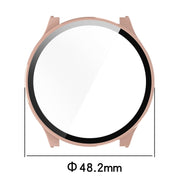 For Xiaomi Haylou RT3 / Solar Plus LS16 PC + Tempered Film Integrated Watch Protective Case(Pink)