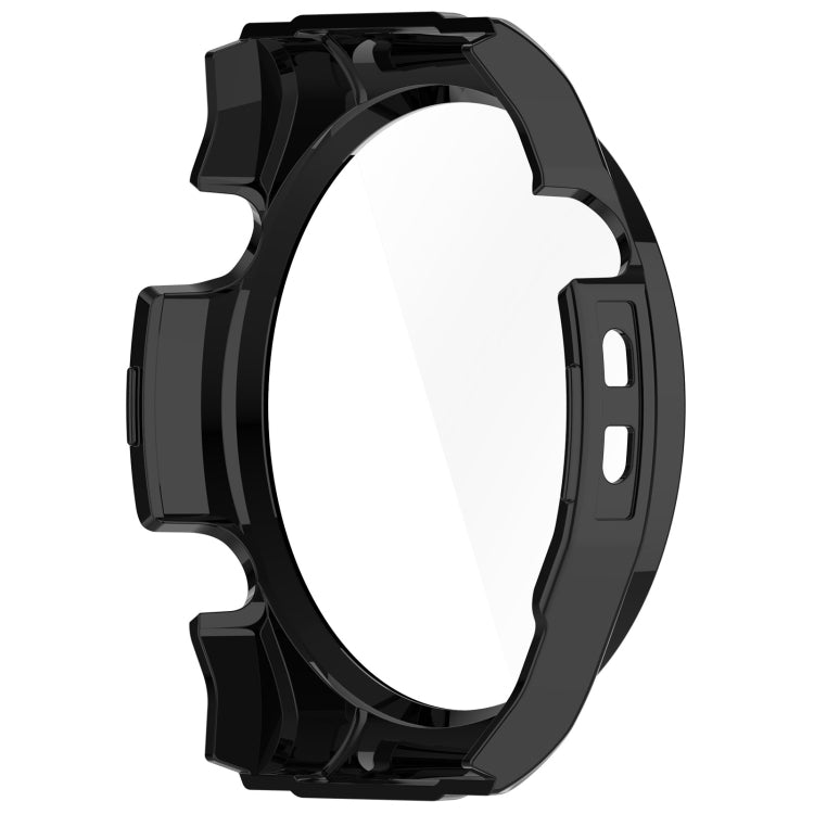 For Xiaomi Haylou Watch R8 PC + Tempered Film Integrated Watch Protective Case(Black) - Watch Cases by PMC TechLife | Online Shopping South Africa | PMC TechLife
