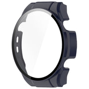 For Xiaomi Haylou Watch R8 PC + Tempered Film Integrated Watch Protective Case(Ink Blue)