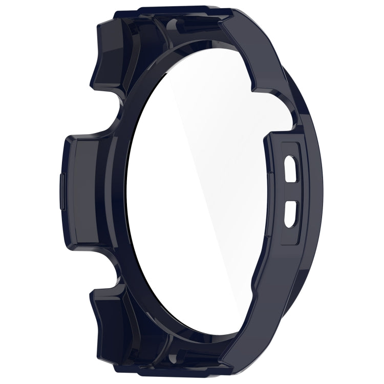 For Xiaomi Haylou Watch R8 PC + Tempered Film Integrated Watch Protective Case(Ink Blue)