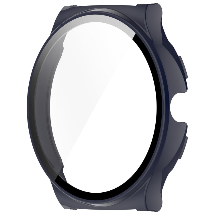 For Xiaomi Haylou Solar Lite R001 PC + Tempered Film Integrated Watch Protective Case(Ink Blue) - Watch Cases by PMC TechLife | Online Shopping South Africa | PMC TechLife