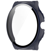For Xiaomi Haylou Solar Lite R001 PC + Tempered Film Integrated Watch Protective Case(Ink Blue)