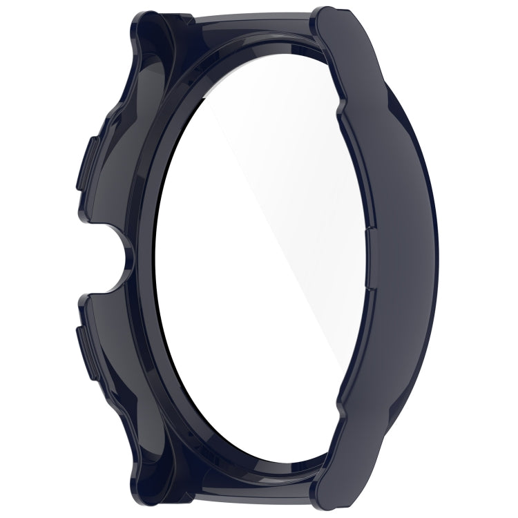 For Xiaomi Haylou Solar Lite R001 PC + Tempered Film Integrated Watch Protective Case(Ink Blue) - Watch Cases by PMC TechLife | Online Shopping South Africa | PMC TechLife