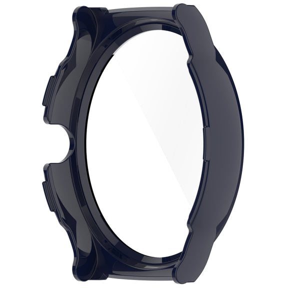 For Xiaomi Haylou Solar Lite R001 PC + Tempered Film Integrated Watch Protective Case(Ink Blue)