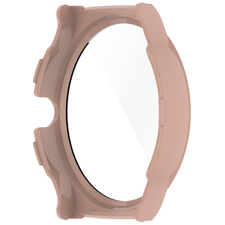 For Xiaomi Haylou Solar Lite R001 PC + Tempered Film Integrated Watch Protective Case(Pink) - Watch Cases by PMC TechLife | Online Shopping South Africa | PMC TechLife