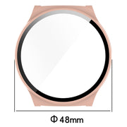 For Xiaomi Haylou Solar Lite R001 PC + Tempered Film Integrated Watch Protective Case(Ivory White)