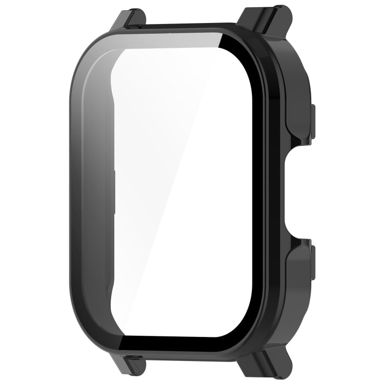 For Xiaomi Haylou Watch 2 LS02 PC + Tempered Film Integrated Watch Protective Case(Black) - Watch Cases by PMC TechLife | Online Shopping South Africa | PMC TechLife | Buy Now Pay Later Mobicred