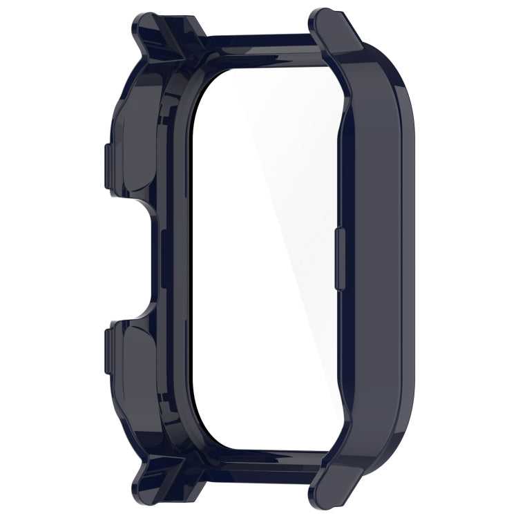 For Xiaomi Haylou Watch 2 LS02 PC + Tempered Film Integrated Watch Protective Case(Ink Blue)