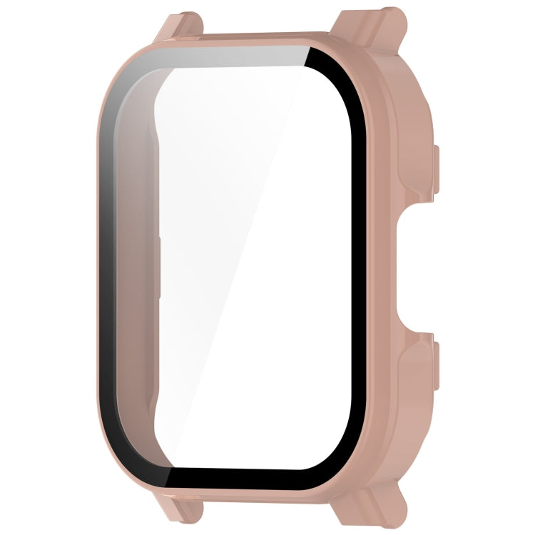 For Xiaomi Haylou Watch 2 LS02 PC + Tempered Film Integrated Watch Protective Case(Pink)