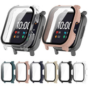 For Xiaomi Haylou Watch 2 LS02 PC + Tempered Film Integrated Watch Protective Case(Black)