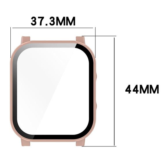 For Xiaomi Haylou Watch 2 LS02 PC + Tempered Film Integrated Watch Protective Case(Black)