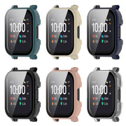 For Xiaomi Haylou Watch 2 LS02 PC + Tempered Film Integrated Watch Protective Case(Black)