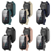 For Xiaomi Haylou Watch 2 LS02 PC + Tempered Film Integrated Watch Protective Case(Black)