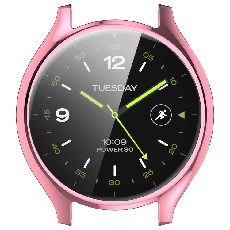 For Xiaomi Watch 2 Full Coverage TPU Electroplated Watch Protective Case(Pink) - Watch Cases by PMC TechLife | Online Shopping South Africa | PMC TechLife