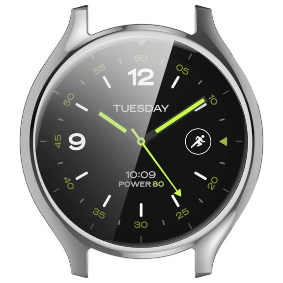 For Xiaomi Watch 2 Full Coverage TPU Electroplated Watch Protective Case(Silver)