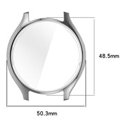 For Xiaomi Watch 2 Full Coverage TPU Electroplated Watch Protective Case(Silver)