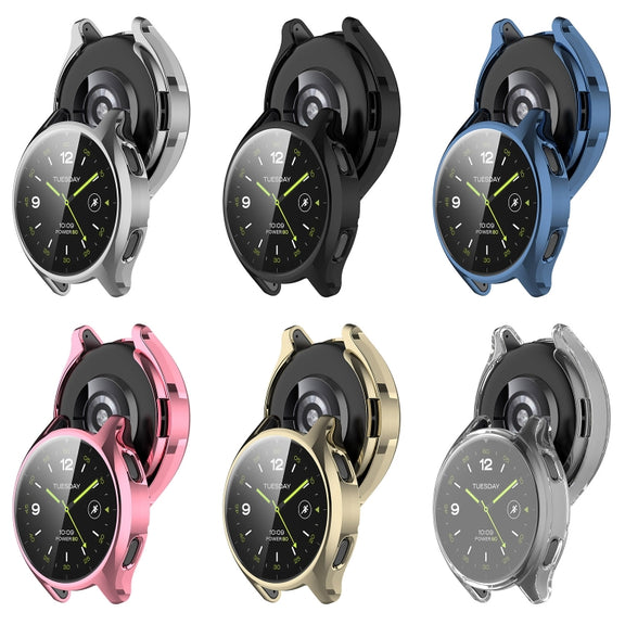 For Xiaomi Watch 2 Full Coverage TPU Electroplated Watch Protective Case(Silver)