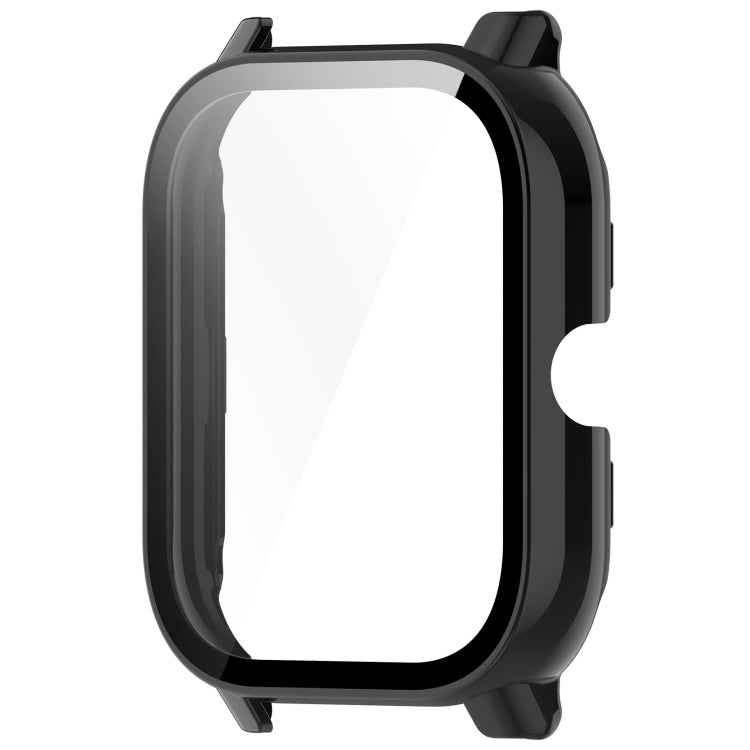 For P66 / P66D / P66ED 1.85 inch Watch PC + Tempered Film Integrated Watch Protective Case(Black) - Watch Case by PMC TechLife | Online Shopping South Africa | PMC TechLife