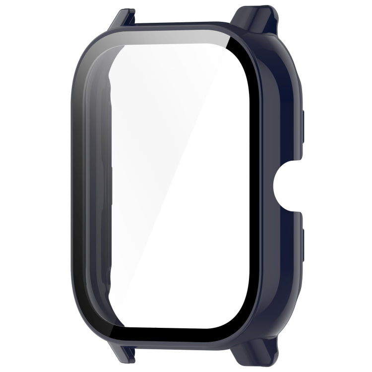 For P66 / P66D / P66ED 1.85 inch Watch PC + Tempered Film Integrated Watch Protective Case(Ink Blue) - Watch Case by PMC TechLife | Online Shopping South Africa | PMC TechLife